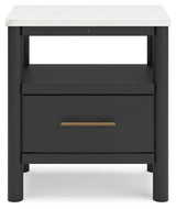 Cadmori Black/White Nightstand - Ornate Home