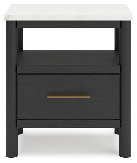 Cadmori Black/White Nightstand - Ornate Home