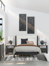 Cadmori Black/White Nightstand - Ornate Home