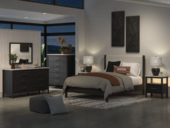 Cadmori Black/White Nightstand - Ornate Home