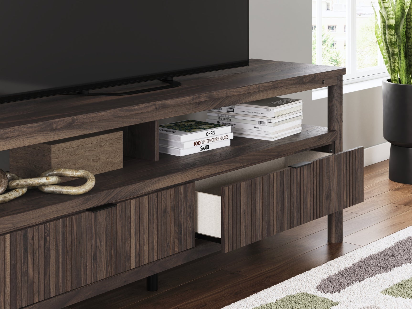 Cadmori Brown Extra Large TV Stand - Ornate Home