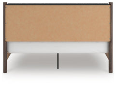 Cadmori Brown King Upholstered Panel Platform Bed - Ornate Home