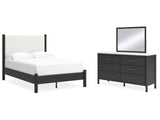 Cadmori Full Upholstered Panel Bedroom Set with Dresser and Mirror (Online Special Price) - Ornate Home