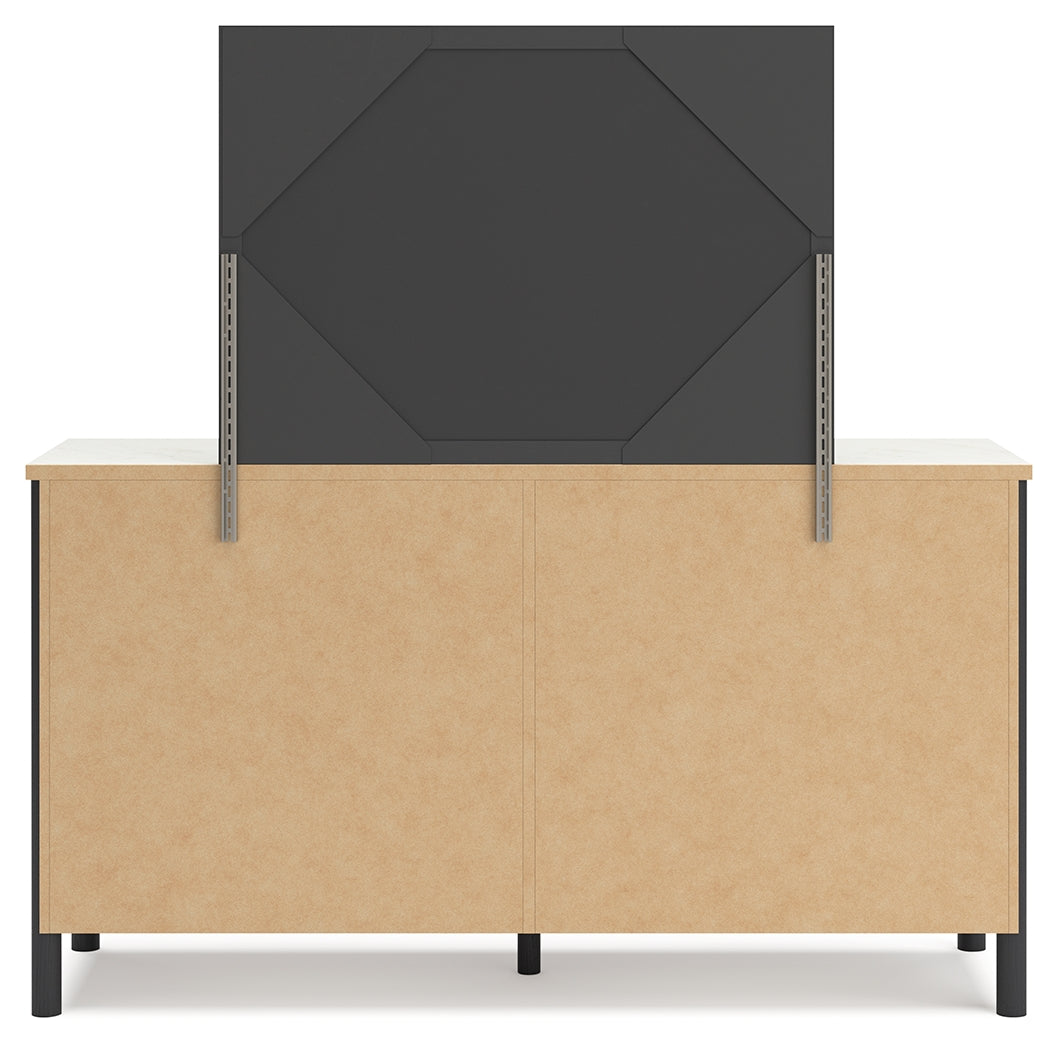 Cadmori Full Upholstered Panel Bedroom Set with Dresser and Mirror (Online Special Price) - Ornate Home