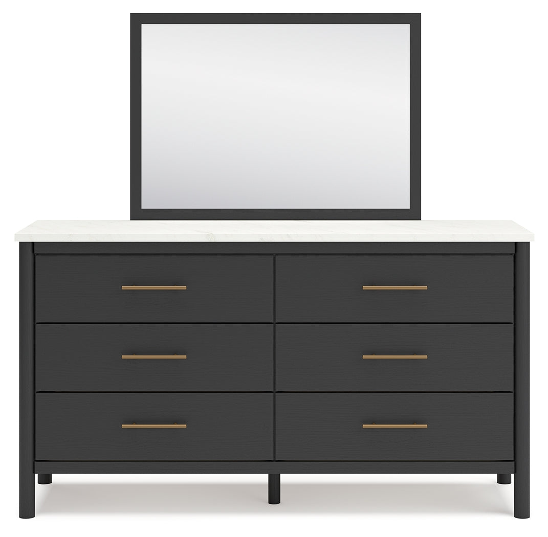 Cadmori Full Upholstered Panel Bedroom Set with Dresser and Mirror (Online Special Price) - Ornate Home