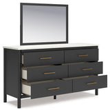 Cadmori Full Upholstered Panel Bedroom Set with Dresser and Mirror (Online Special Price) - Ornate Home
