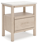 Cadmori Tan King Panel Bedroom Set with Dresser and 2 Nightstands (Online Special Price) - Ornate Home
