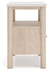 Cadmori Tan King Panel Bedroom Set with Dresser and 2 Nightstands (Online Special Price) - Ornate Home