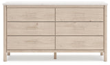 Cadmori Tan King Panel Bedroom Set with Dresser and 2 Nightstands (Online Special Price) - Ornate Home