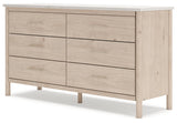 Cadmori Tan King Panel Bedroom Set with Dresser and 2 Nightstands (Online Special Price) - Ornate Home