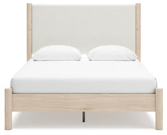Cadmori Tan Queen Panel Bedroom Set with Dresser and 2 Nightstands - Ornate Home