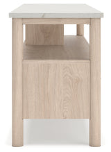 Cadmori Two-tone 72" Extra Large TV Stand - Ornate Home