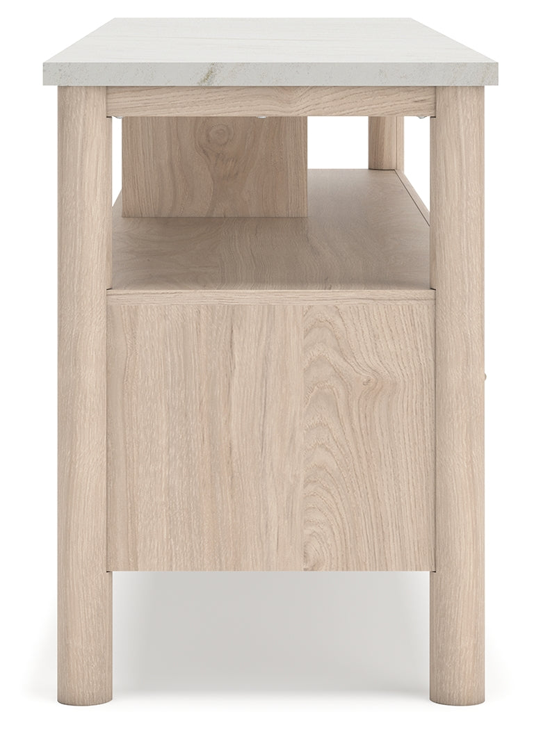 Cadmori Two-tone 72" Extra Large TV Stand - Ornate Home