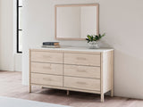 Cadmori Two-tone Dresser and Mirror - Ornate Home