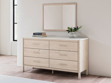 Cadmori Two-tone Dresser and Mirror - Ornate Home