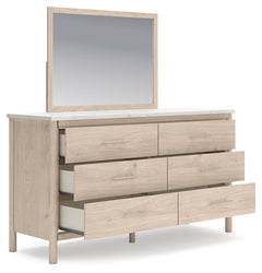 Cadmori Two-tone Dresser and Mirror - Ornate Home