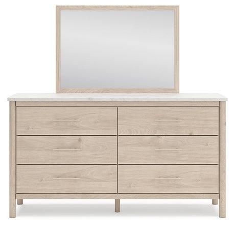Cadmori Two-tone Dresser and Mirror - Ornate Home