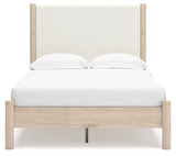 Cadmori Two-tone Full Upholstered Panel Bed, Dresser and Mirror (Online Special Price) - Ornate Home