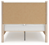 Cadmori Two-tone Full Upholstered Panel Bed, Dresser and Mirror (Online Special Price) - Ornate Home