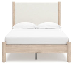 Cadmori Two-tone Full Upholstered Panel Youth Bed - Ornate Home