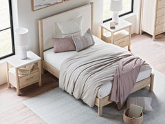 Cadmori Two-tone Full Upholstered Panel Youth Bed - Ornate Home