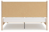 Cadmori Two-tone King Upholstered Panel Bed (Online Special Price) - Ornate Home