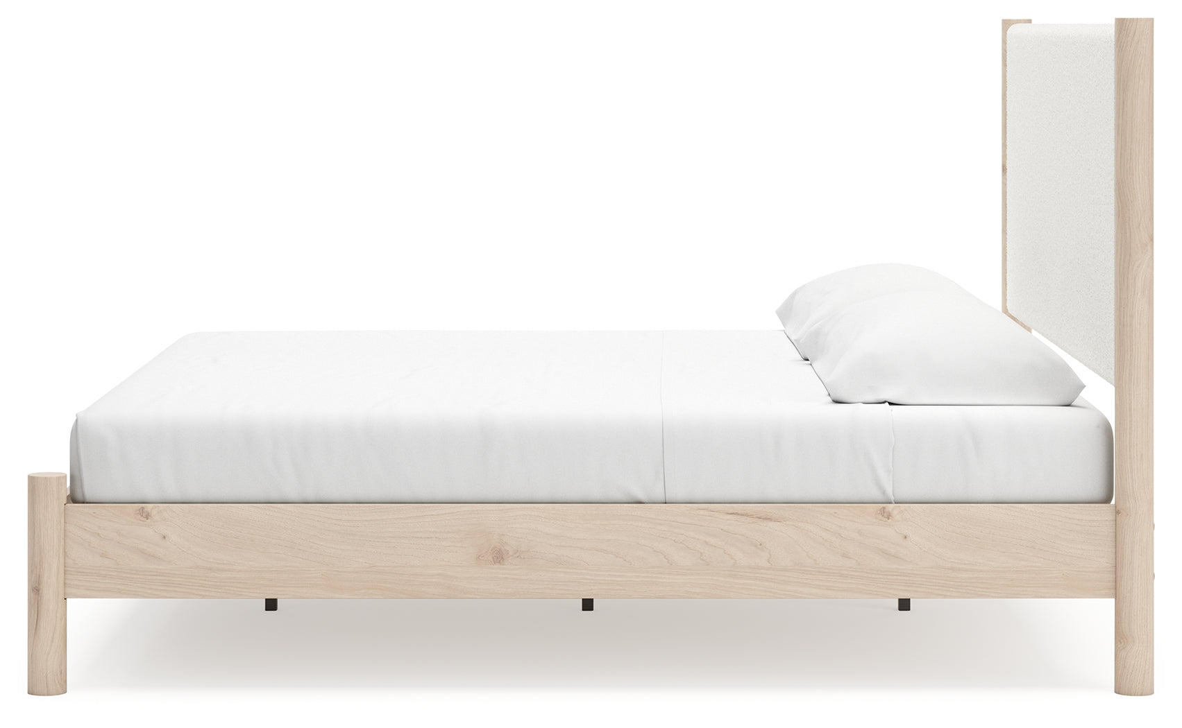 Cadmori Two-tone King Upholstered Panel Bed (Online Special Price) - Ornate Home