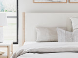 Cadmori Two-tone King Upholstered Panel Bed (Online Special Price) - Ornate Home