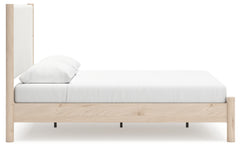 Cadmori Two-tone Queen Panel Bed & Dresser & Mirror & Nightstand - Ornate Home