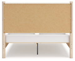 Cadmori Two-tone Queen Upholstered Panel Bed - Ornate Home