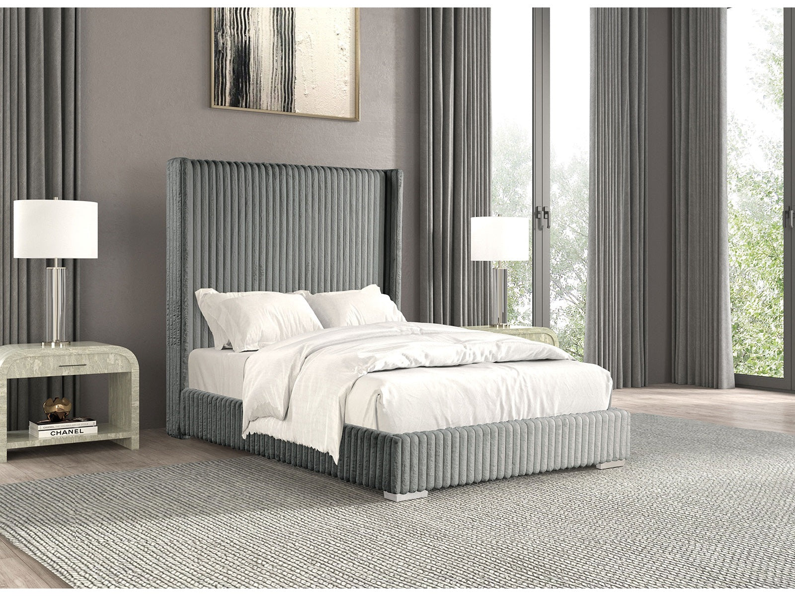 Cadwell Gray Queen Bed - Ornate Home