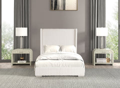 Cadwell White Eastern King Bed - Ornate Home