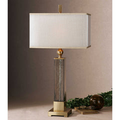 Caecilia Amber Glass Table Lamp - Ornate Home