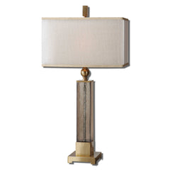 Caecilia Amber Glass Table Lamp - Ornate Home