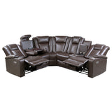 Caelan Brown 3-Piece Power Reclining Sectionals - Ornate Home