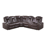 Caelan Brown 3-Piece Power Reclining Sectionals - Ornate Home