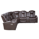 Caelan Brown 3-Piece Power Reclining Sectionals - Ornate Home