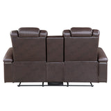 Caelan Brown Power Double Reclining Loveseat - Ornate Home