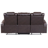 Caelan Brown Power Double Reclining Sofa - Ornate Home
