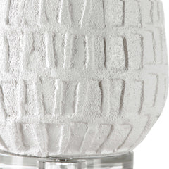 Caelina Textured White Table Lamp - Ornate Home