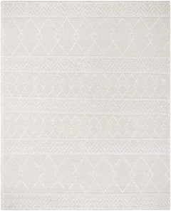 Caelum White Wool-Blend Rug - Ornate Home