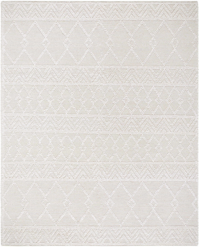 Caelum White Wool-Blend Rug - Ornate Home