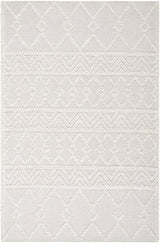 Caelum White Wool-Blend Rug - Ornate Home