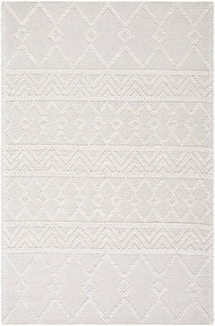 Caelum White Wool-Blend Rug - Ornate Home