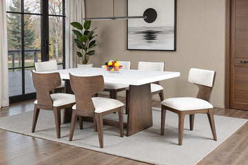 Caerwys Brown Dining Table - Ornate Home