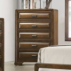 Caerwys Brown/Light Gray Queen 5 Piece Bedroom Set w/Chest - Ornate Home