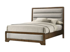 Caerwys Brown/Light Gray Queen Bed - Ornate Home