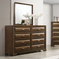 Caerwys Brown Mirror - Ornate Home