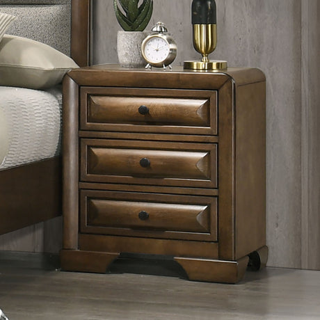 Caerwys Brown Nightstand - Ornate Home