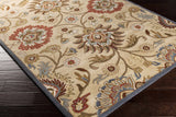 Caesar 1116 Hand Tufted Beige & Rust Wool Rug - Ornate Home